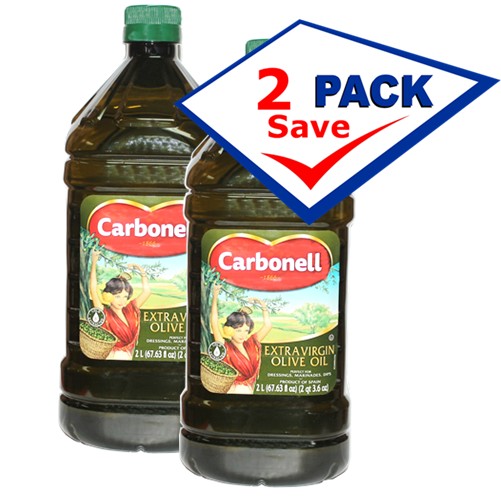 Carbonell extra virgin  olive oil 2 L (67.63 oz) Container Pack of 2